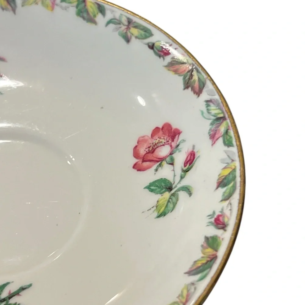 Vintage Salisbury Bone China Tea‎ Saucer Porcelain Cottagecore Grandmacore